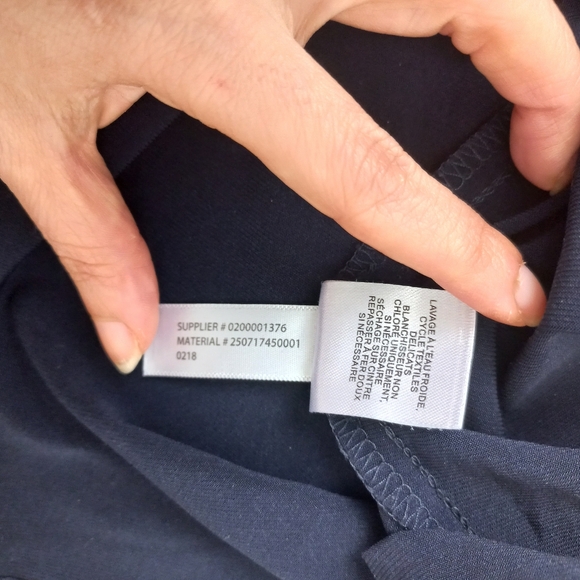 Lauren Ralph Lauren Floral Navy/White Faux Wrap Bell Sleeve Dress Size 6 US - Picture 13 of 16